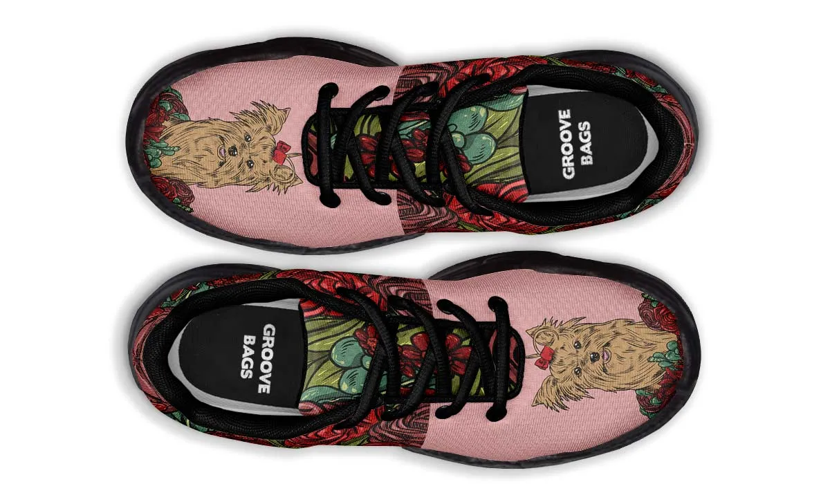 Illustrated Yorkie Terrier Chunky Sneakers