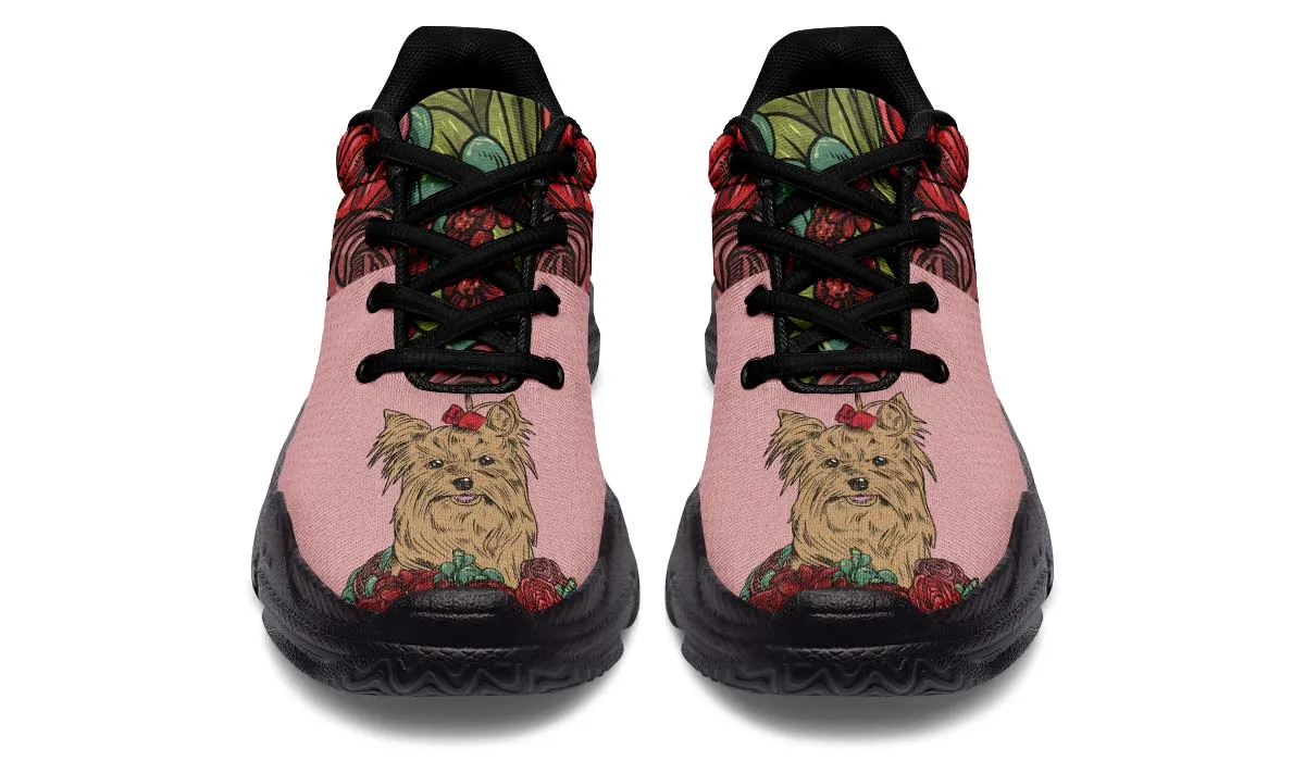 Illustrated Yorkie Terrier Chunky Sneakers