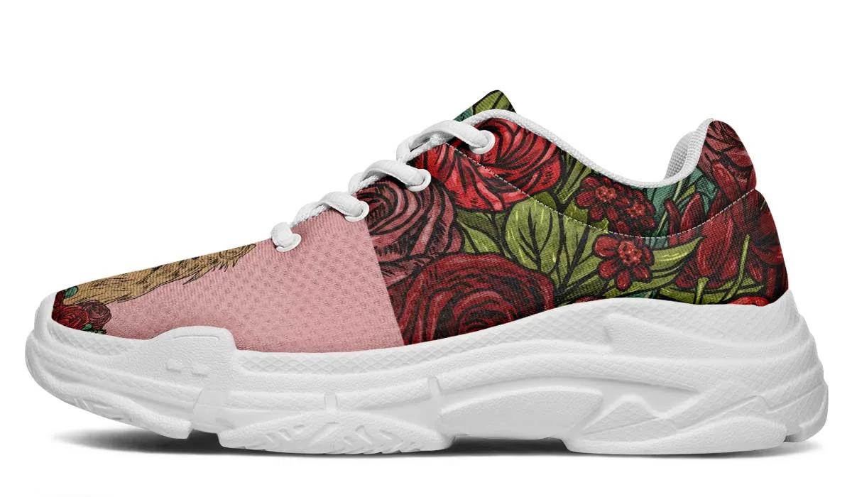 Illustrated Yorkie Terrier Chunky Sneakers