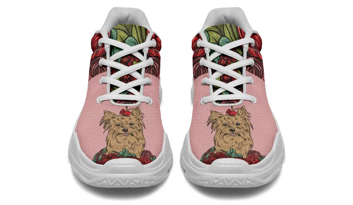 Illustrated Yorkie Terrier Chunky Sneakers