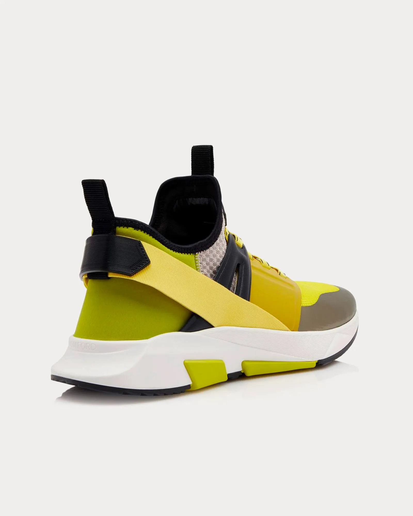 Jago Scuba Mesh & Leather Green / Yellow / White Low Top Sneakers