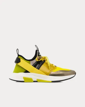 Jago Scuba Mesh & Leather Green / Yellow / White Low Top Sneakers