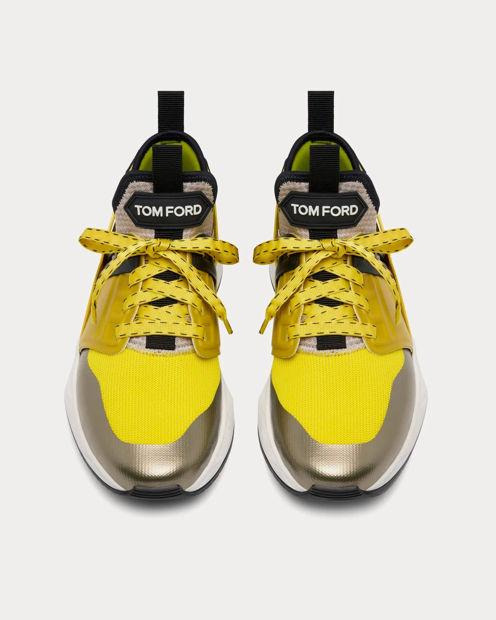 Jago Scuba Mesh & Leather Green / Yellow / White Low Top Sneakers