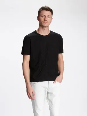 John Varvatos MORRISON S/S CRINKLE CREW Black
