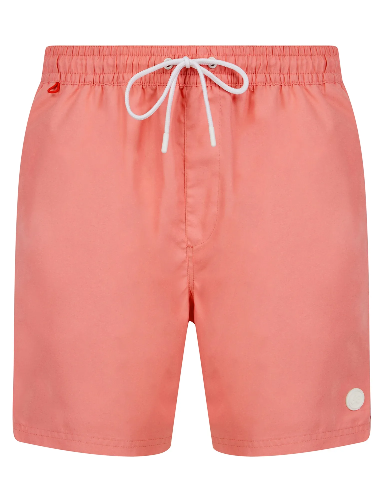 Lamia Twill Microfibre Swim Shorts with Side Stripes In Flamingo Plume - Tokyo Laundry