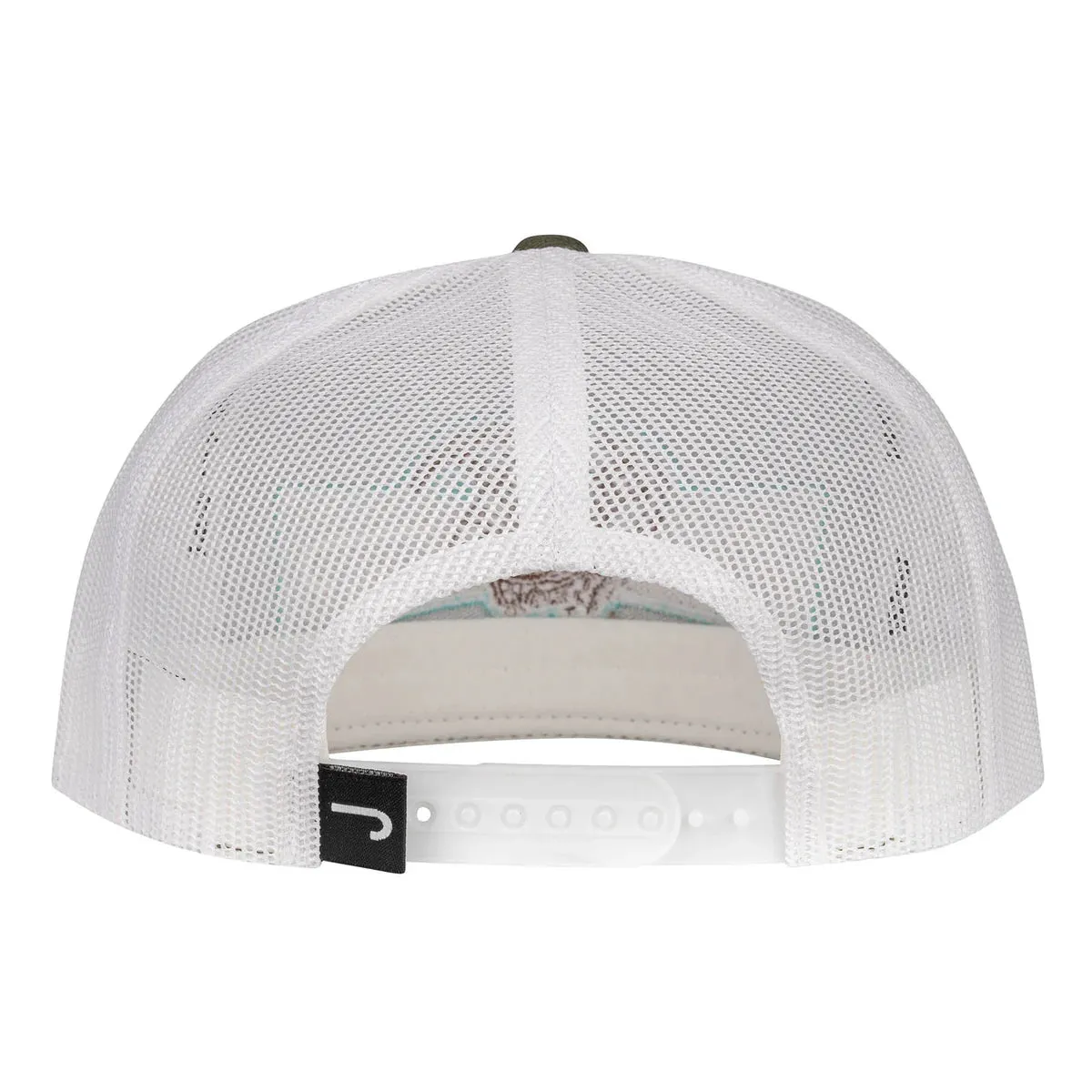 Lazy J Ranch Olive & White Diamond Banner Classic Rope Cap