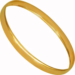 LIFETIME JEWELRY Smooth Bangle Bracelets 24k Real Gold Plated for Women