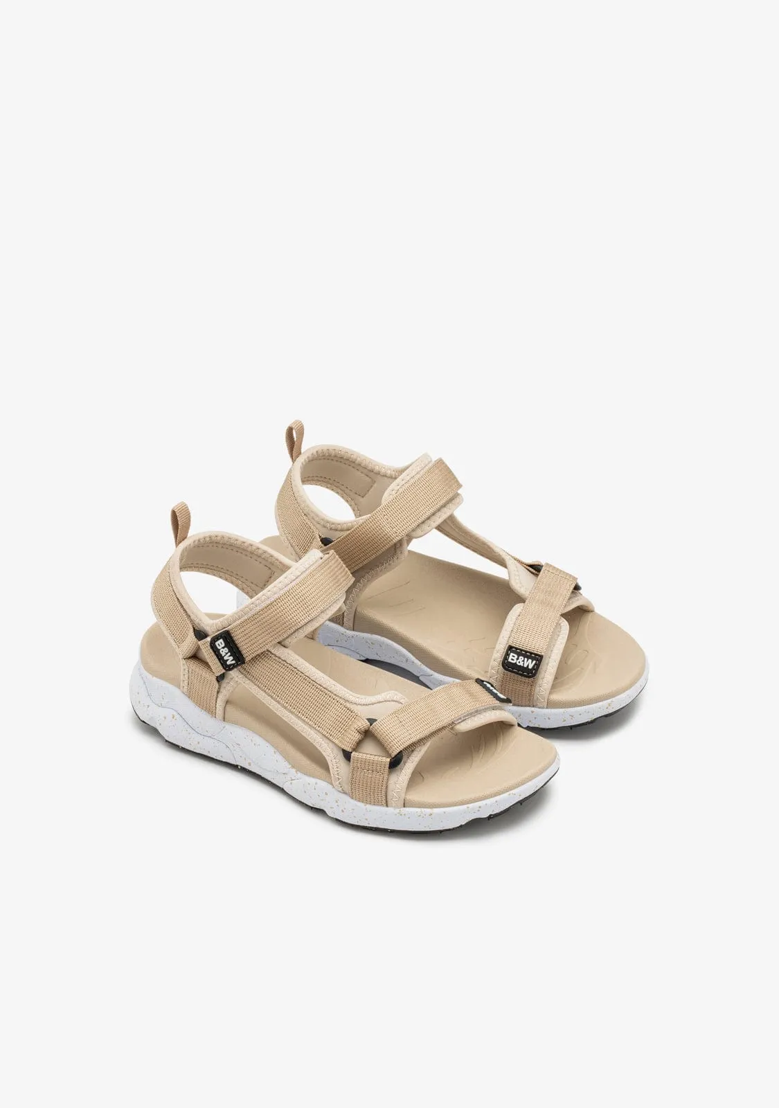 Light Gold Strips Sandals