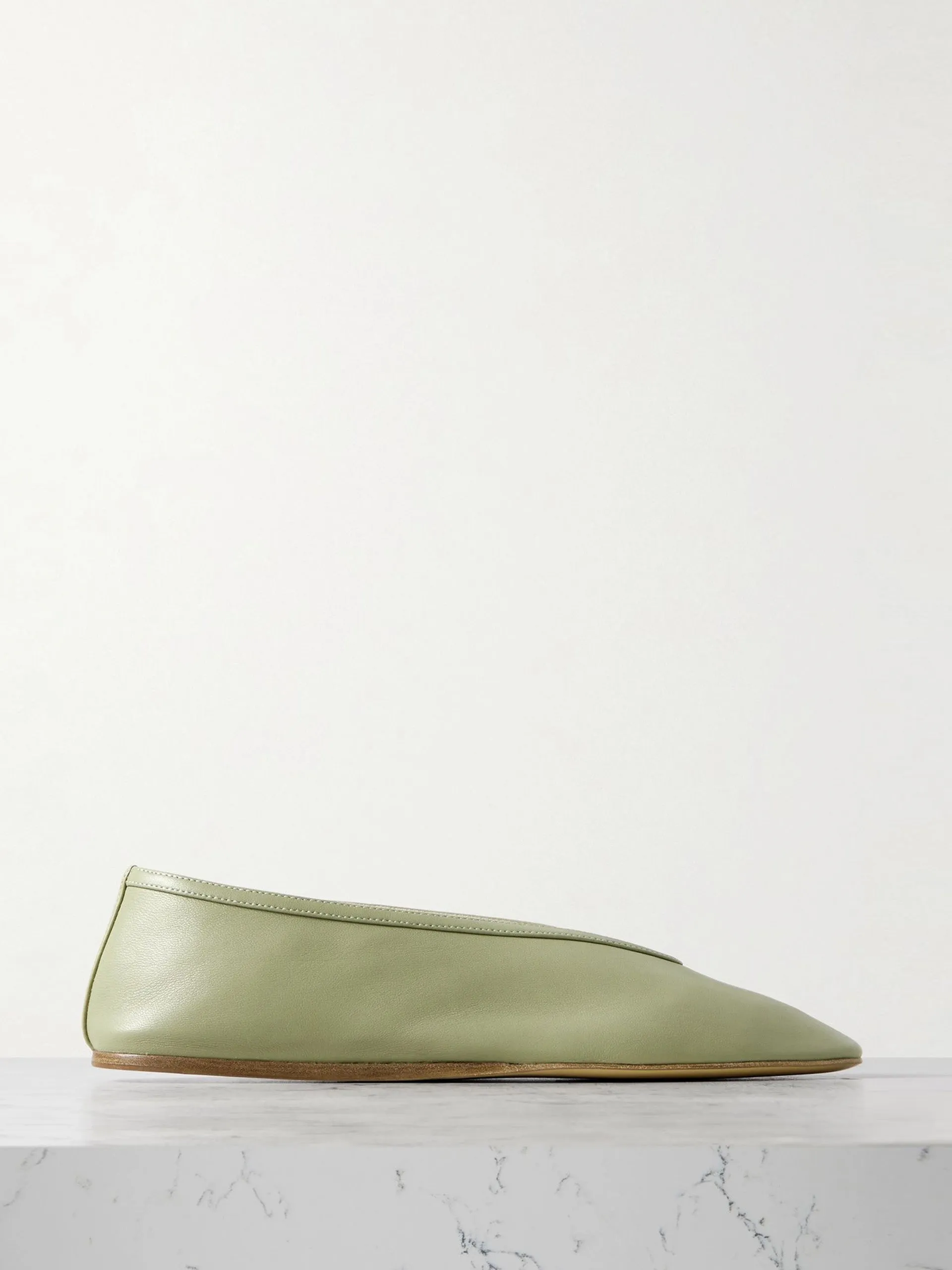 Luna leather ballet flats