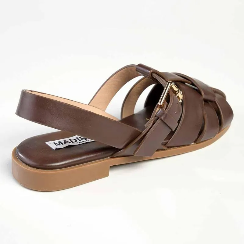 Madison Jerry Closed Toe Sandal - Chocolate