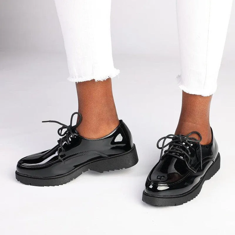 Madison Peggy 2 Lace Up Loafer - Black