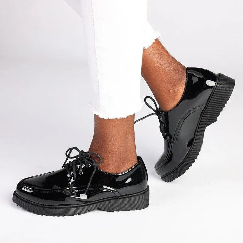 Madison Peggy 2 Lace Up Loafer - Black
