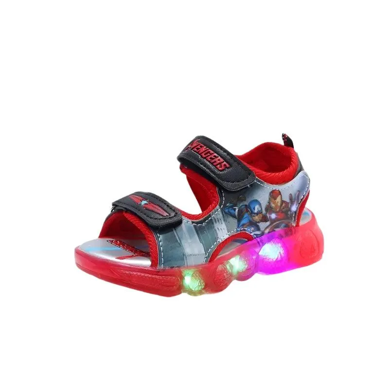 Marvel Spider-Man and Princess  Toddler LED Light-Up Sandals Shoes