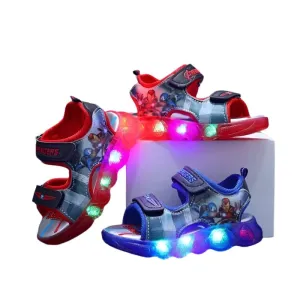 Marvel Spider-Man and Princess  Toddler LED Light-Up Sandals Shoes