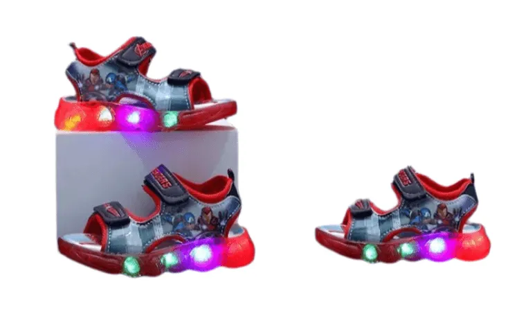 Marvel Spider-Man and Princess  Toddler LED Light-Up Sandals Shoes