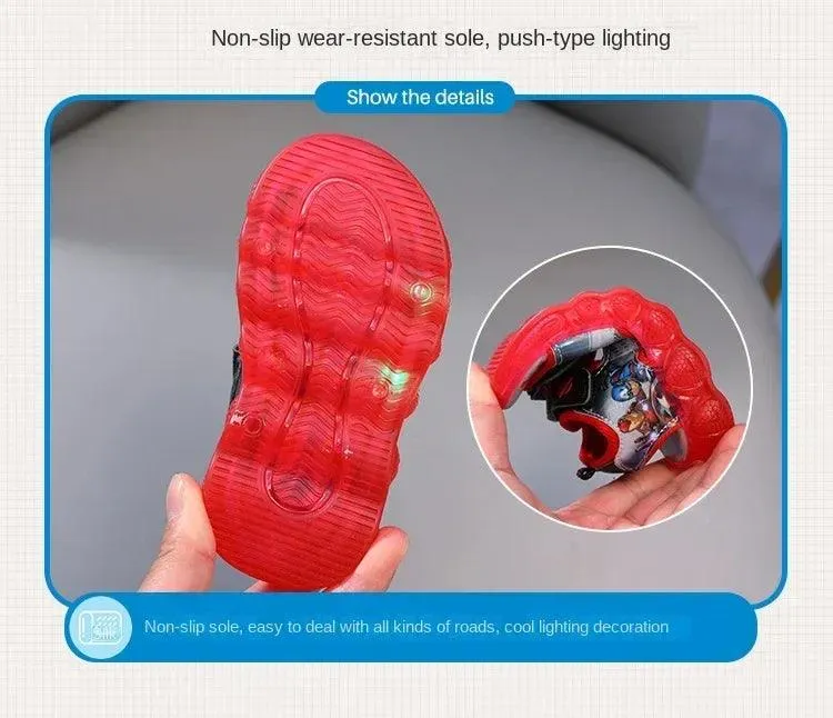 Marvel Spider-Man and Princess  Toddler LED Light-Up Sandals Shoes