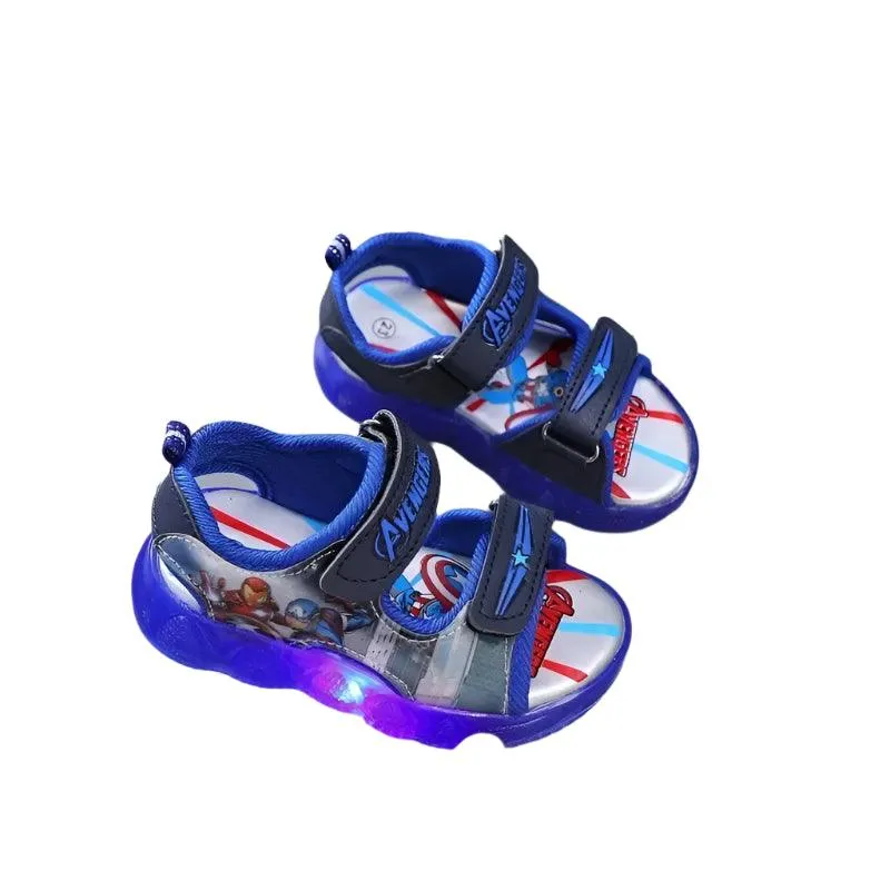 Marvel Spider-Man and Princess  Toddler LED Light-Up Sandals Shoes