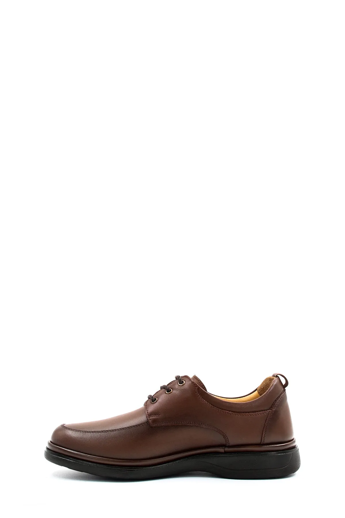 Men's Brown Leather Comfort Shoes-Wessi