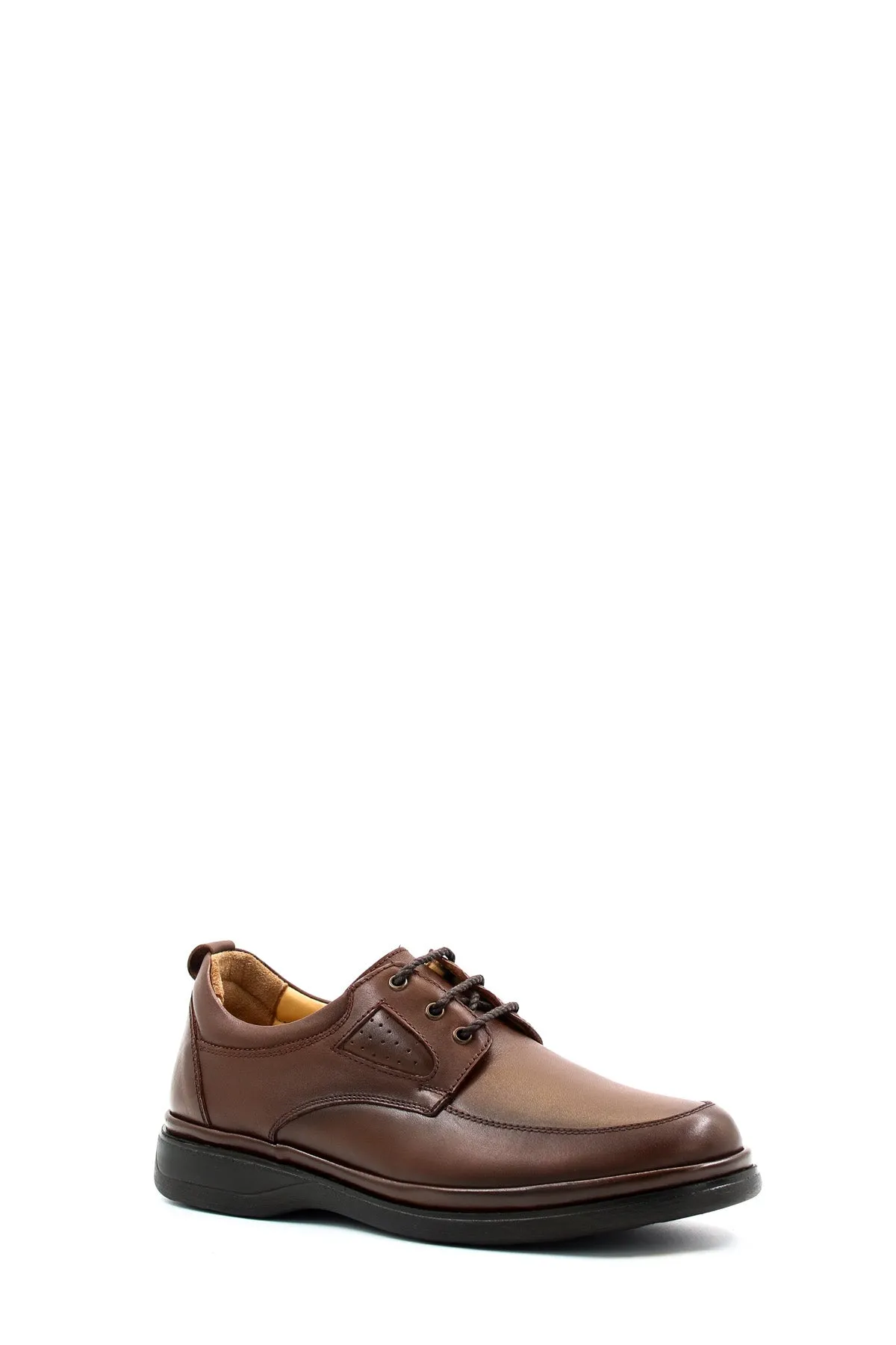 Men's Brown Leather Comfort Shoes-Wessi