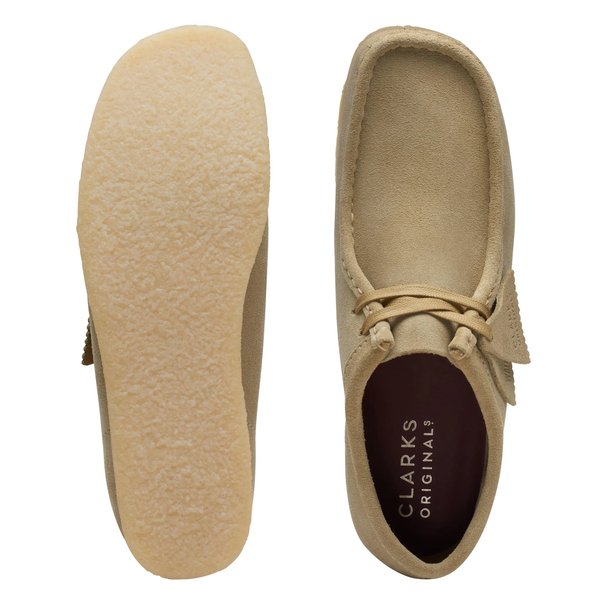 Mens Clarks Originals Maple Suede Wallabee Shoes