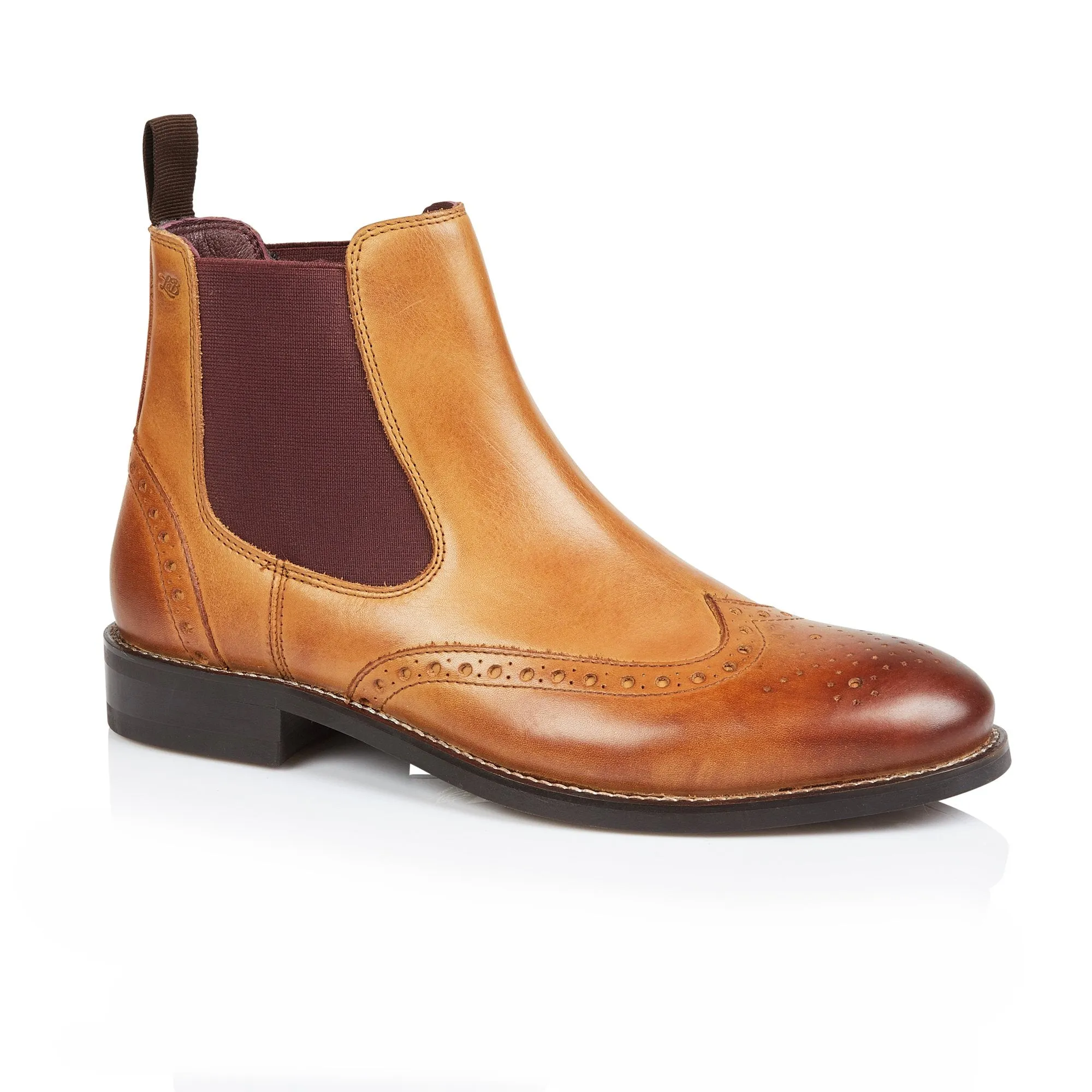 Mens Henry Chelsea Boots In Tan
