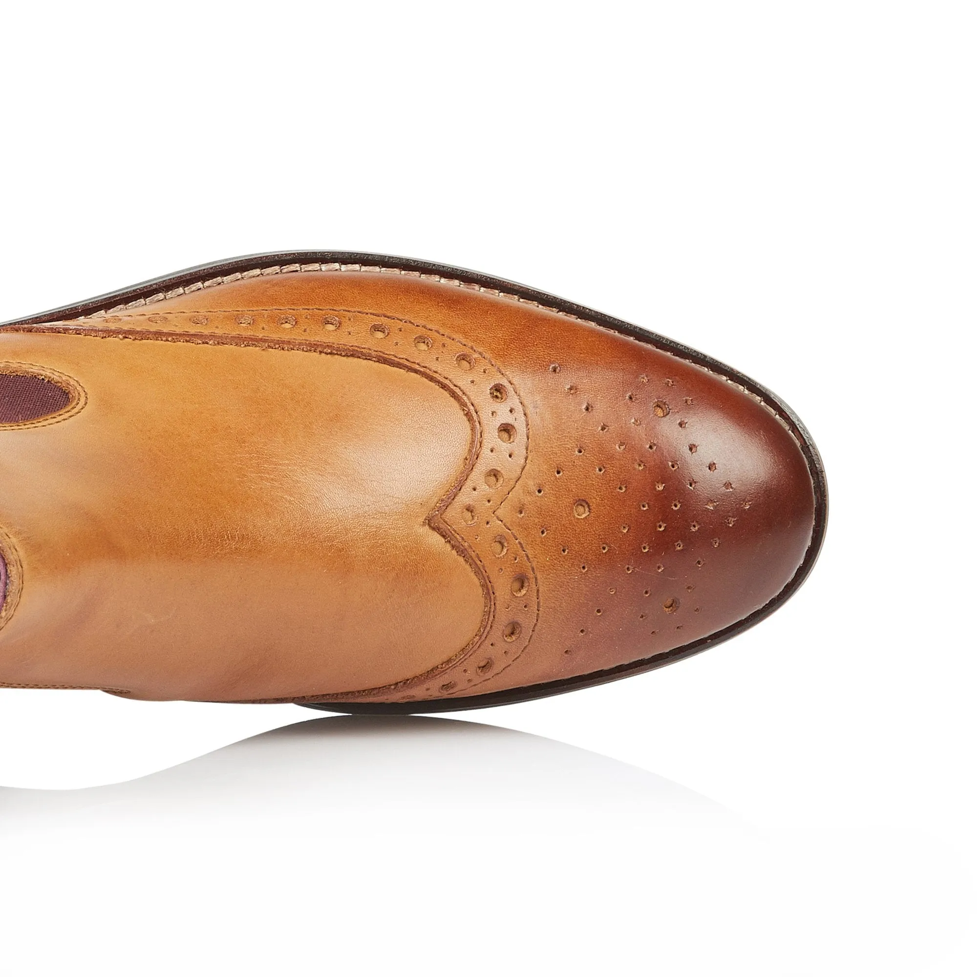 Mens Henry Chelsea Boots In Tan