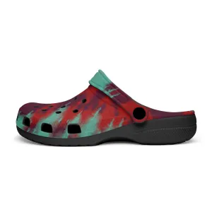 Men's Lightweight Clogs Tie Dye Red