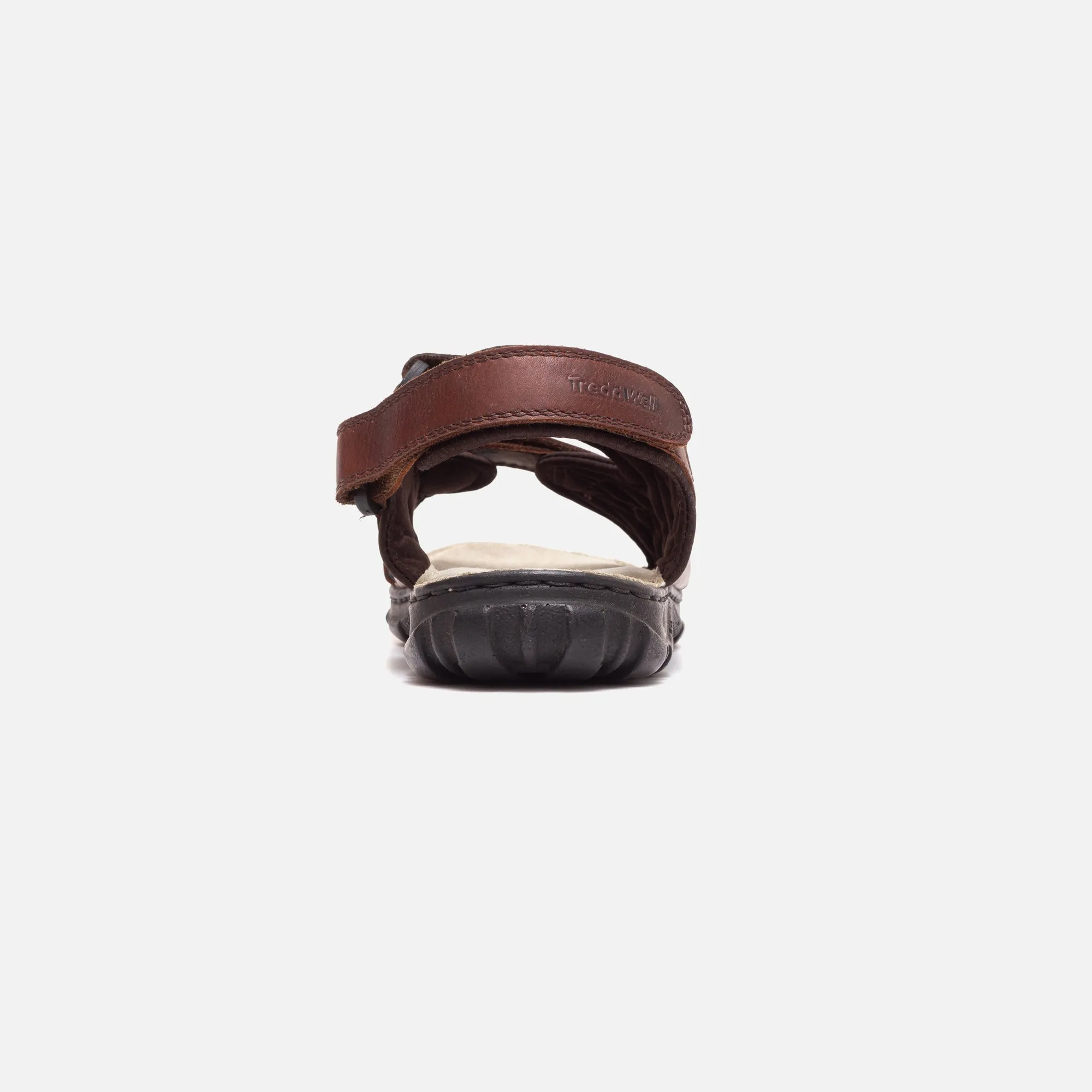 Mens Wide Fit Sandals Ashley Sandals by Tredd Well - Brown