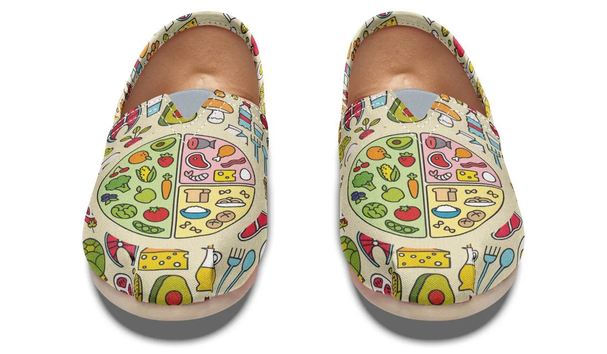 My Plate Nutrition Casual Shoes