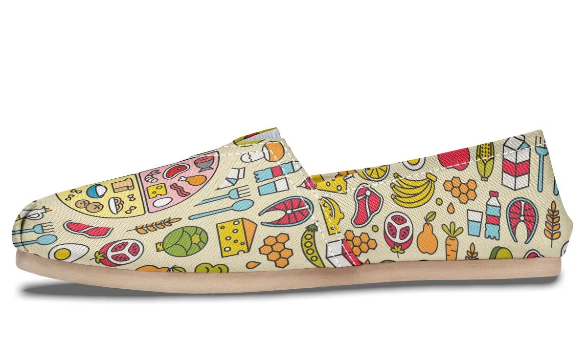 My Plate Nutrition Casual Shoes