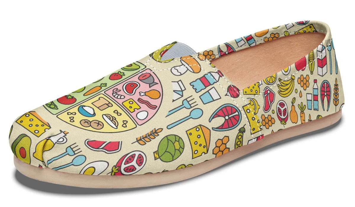 My Plate Nutrition Casual Shoes
