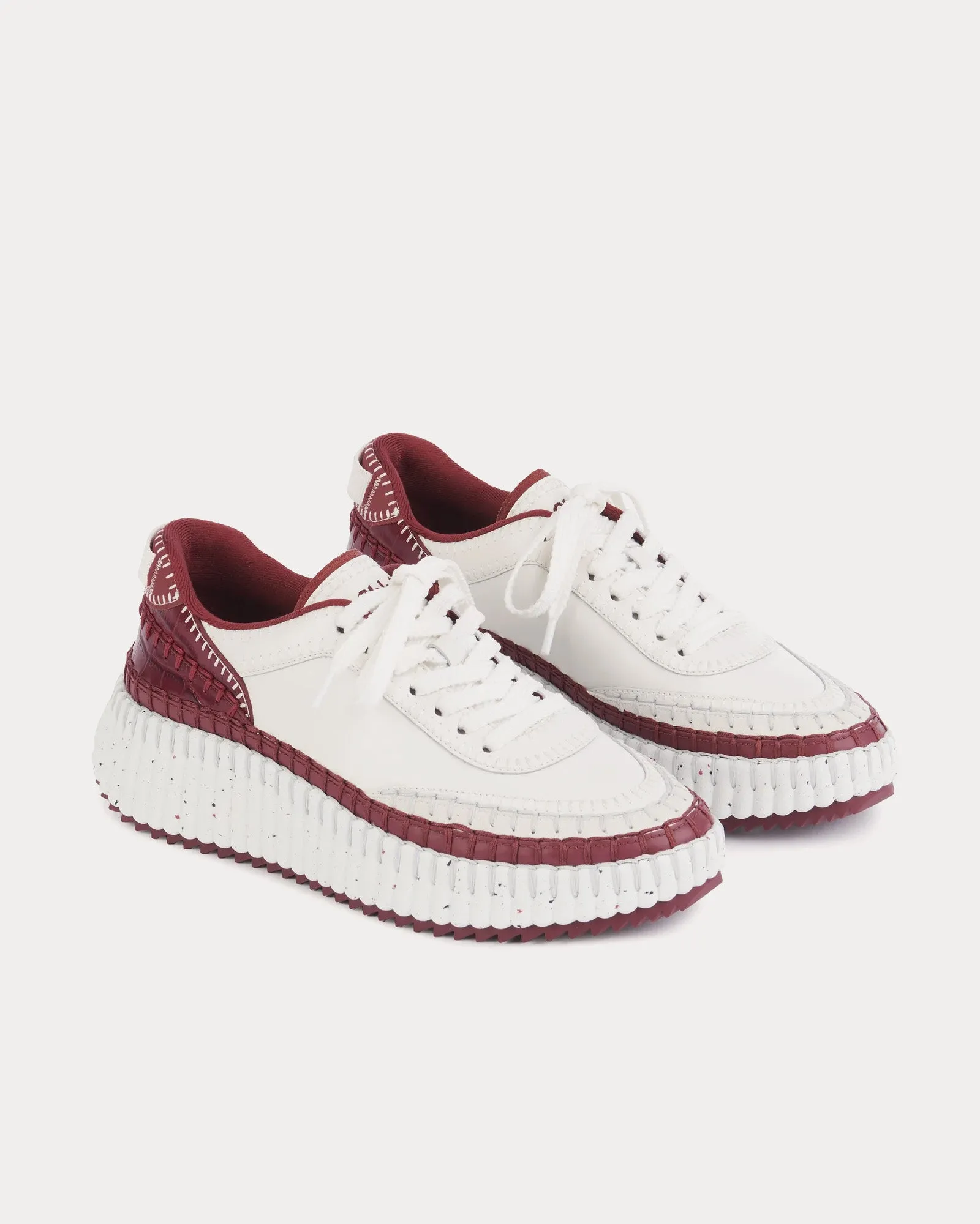 Nama Obscure Red Low Top Sneakers