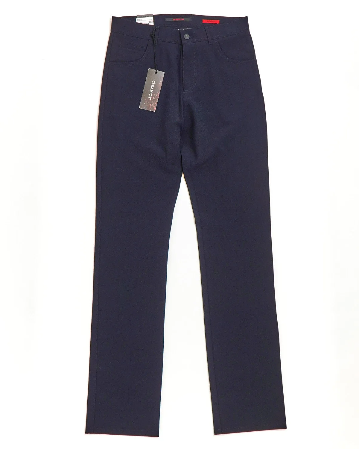 Navy 'Stone' Modern Fit Ceramica 5 Pocket Tech Dress Pants