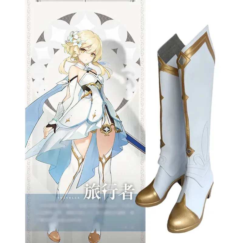 NEW Game Genshing and Impacts a Players Original Version Cosplay Shoes Travelers Luminene Fancy Boots Custom-made