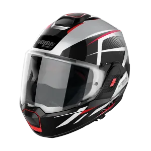 Nolan N120-1 Nightlife N-COM White Black Red Motorcycle Helmet