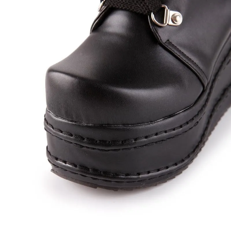 Platform Moto Boots