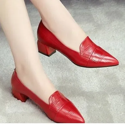 Premium Small Leather Shoes - Comfortable, Stylish & Durable Footwear High Heel Women Girl Elegant Fashion