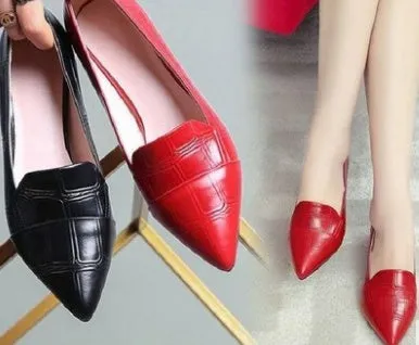 Premium Small Leather Shoes - Comfortable, Stylish & Durable Footwear High Heel Women Girl Elegant Fashion