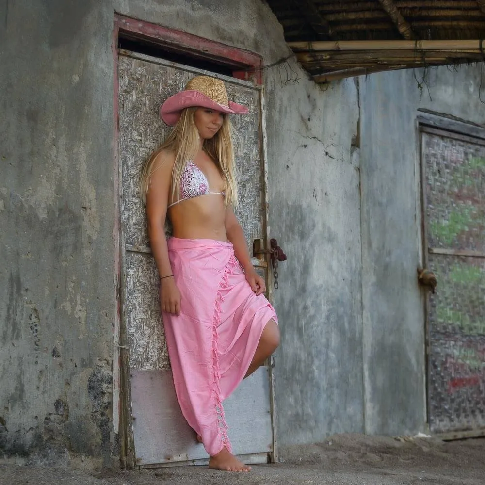 Pretty in Pink Beach Sarong