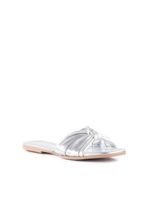 puff straps slide sandal