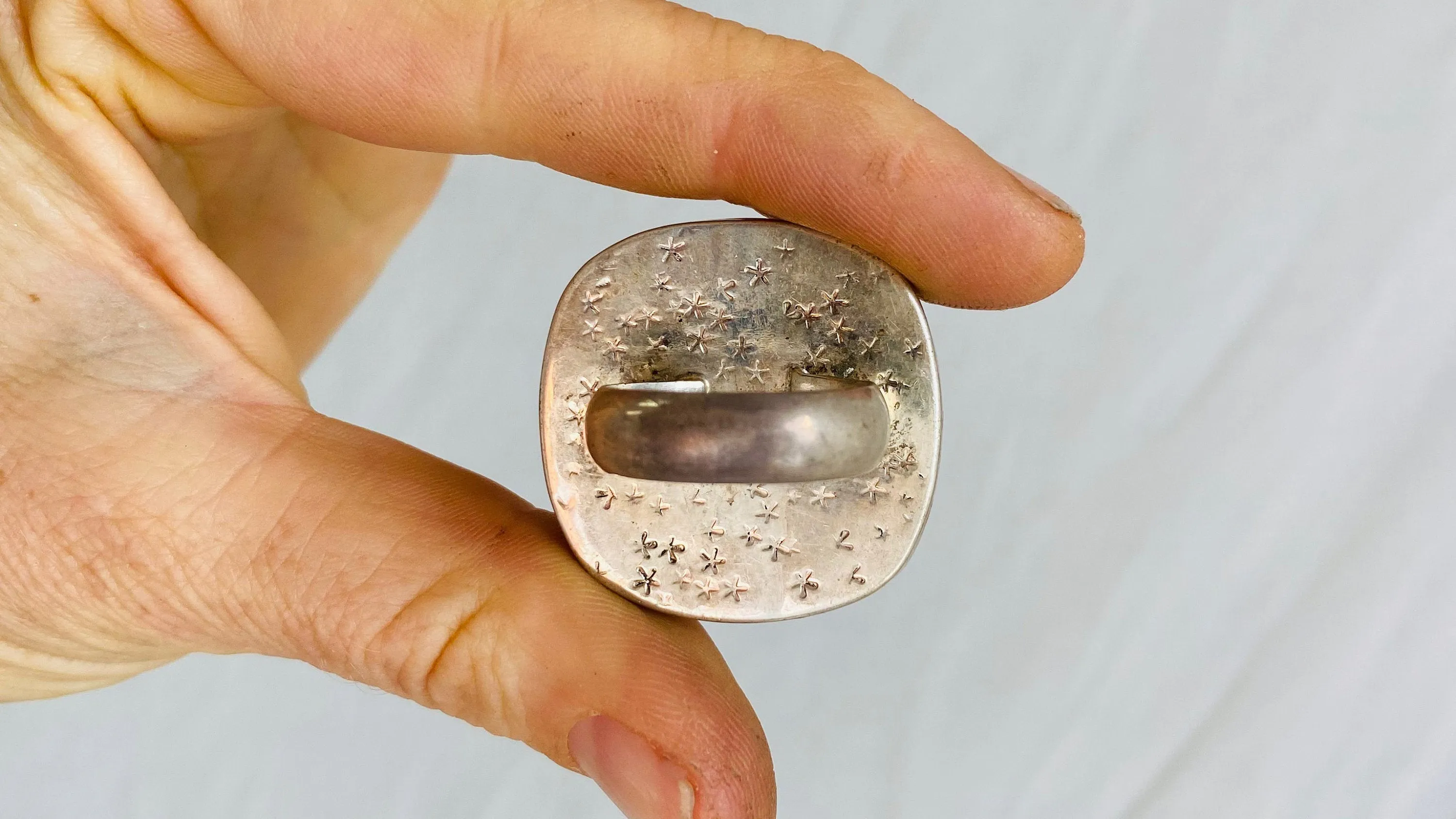 Pyrite Druzy Ring. Size 7.5