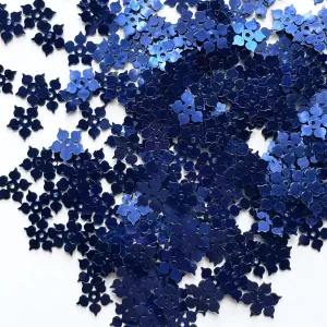 Sequins - Snowflake - 8mm - Dark Blue (S22)