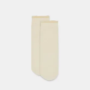 SHEER RUFFLE SOCKS IVORY