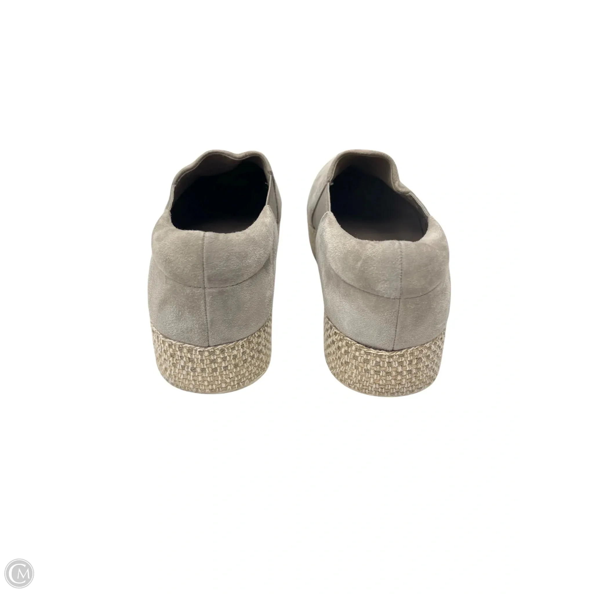 Shoes Flats By Vince In Grey, Size: 9