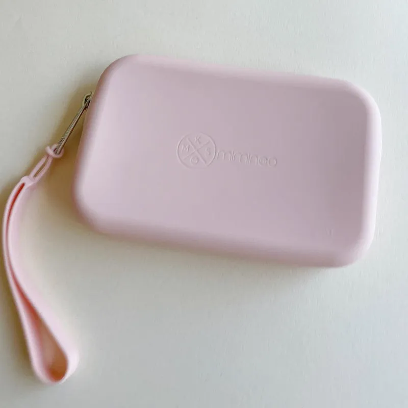 Silicone Waterproof Multipurpose Purse & Sunglasses Case Blush Pink