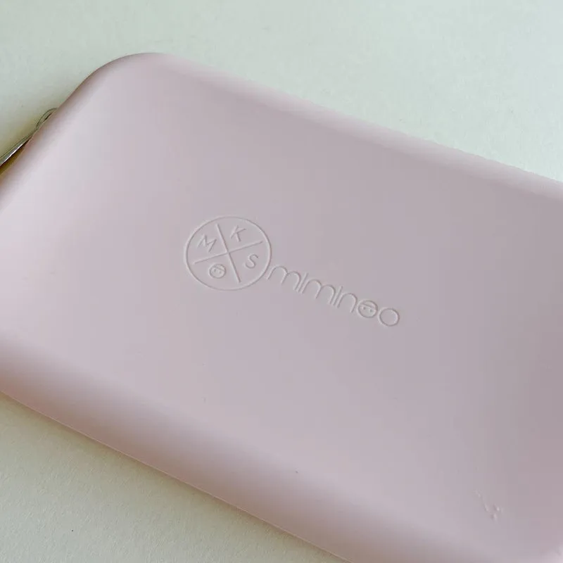 Silicone Waterproof Multipurpose Purse & Sunglasses Case Blush Pink