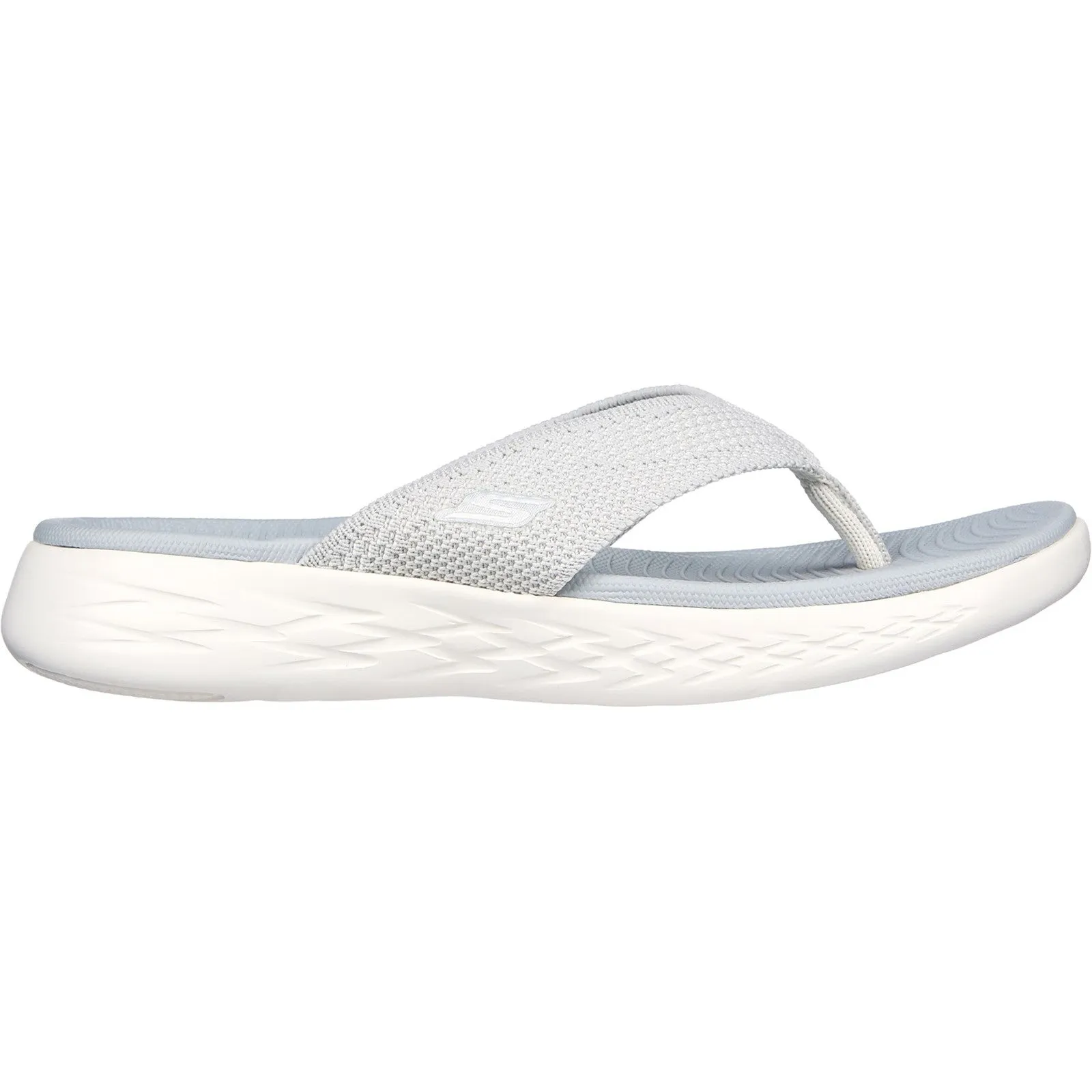 Skechers Womens On The Go 600 Flip Flop Sandal - Grey