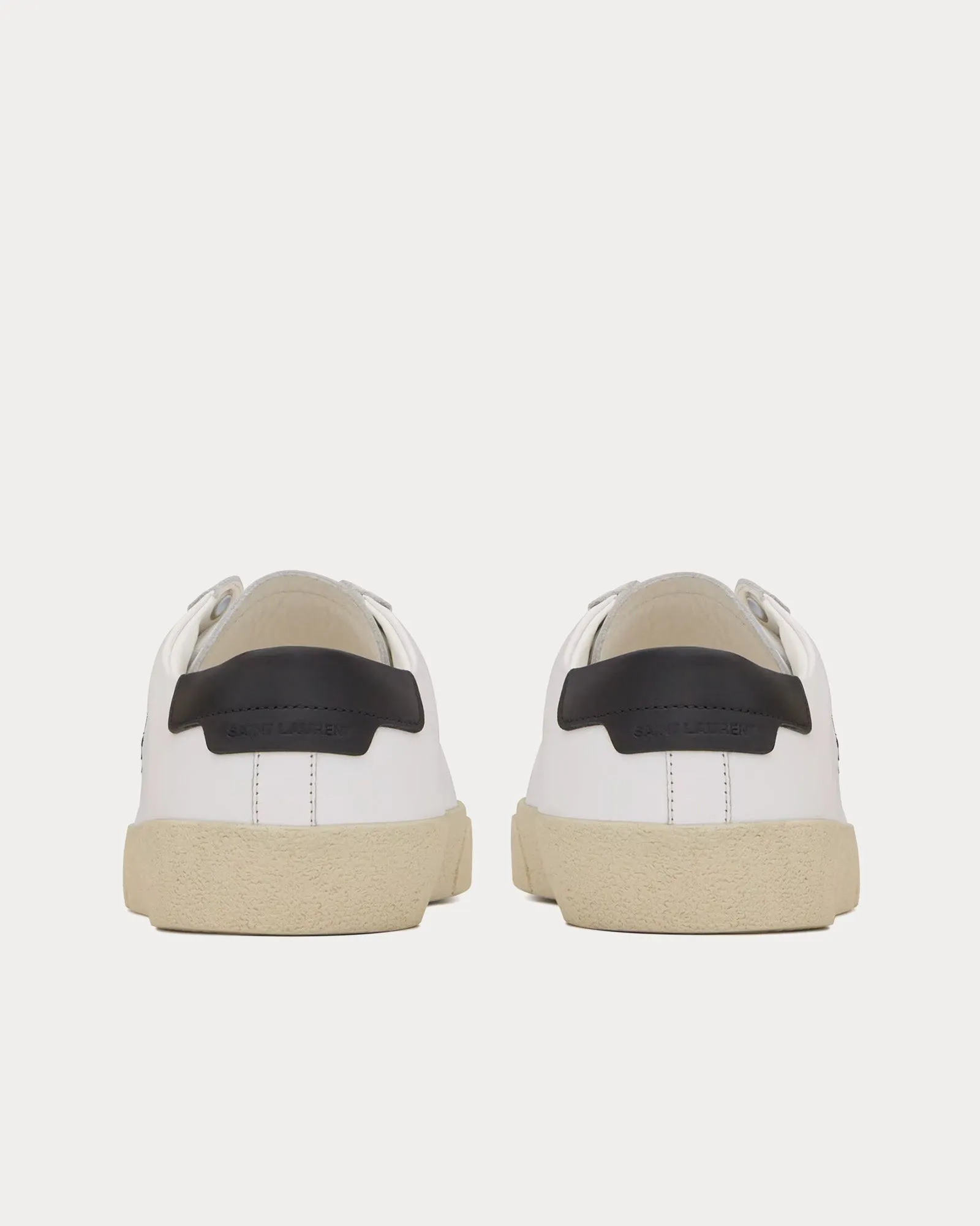 SL/06 Court Classic Embroidered Smooth Leather Optic White Low Top Sneakers