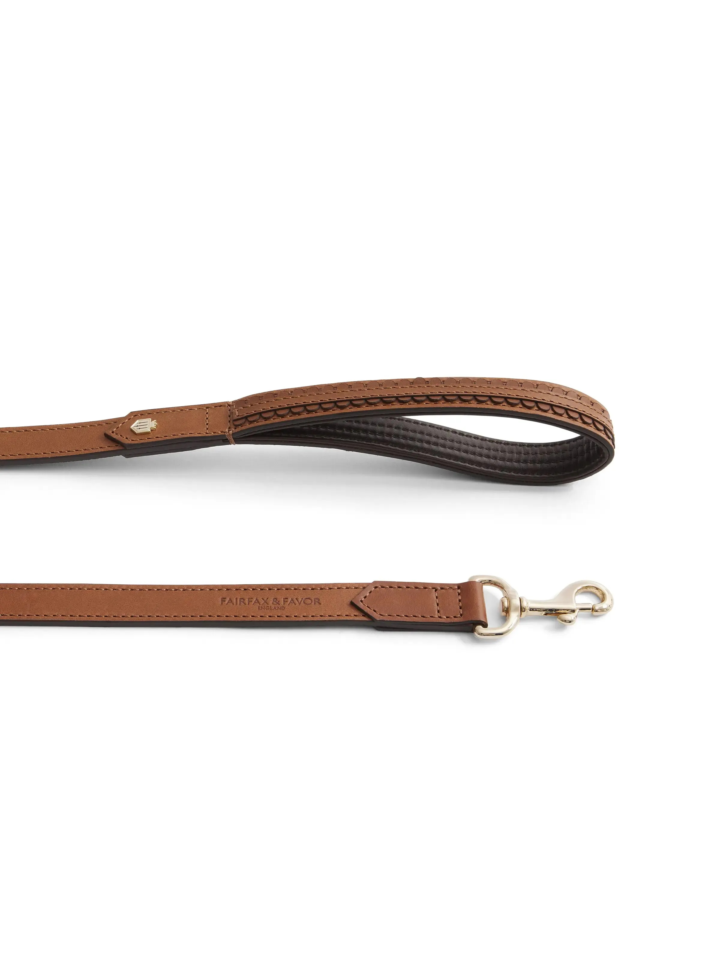 Slim Bakewell Dog Lead - Tan Leather