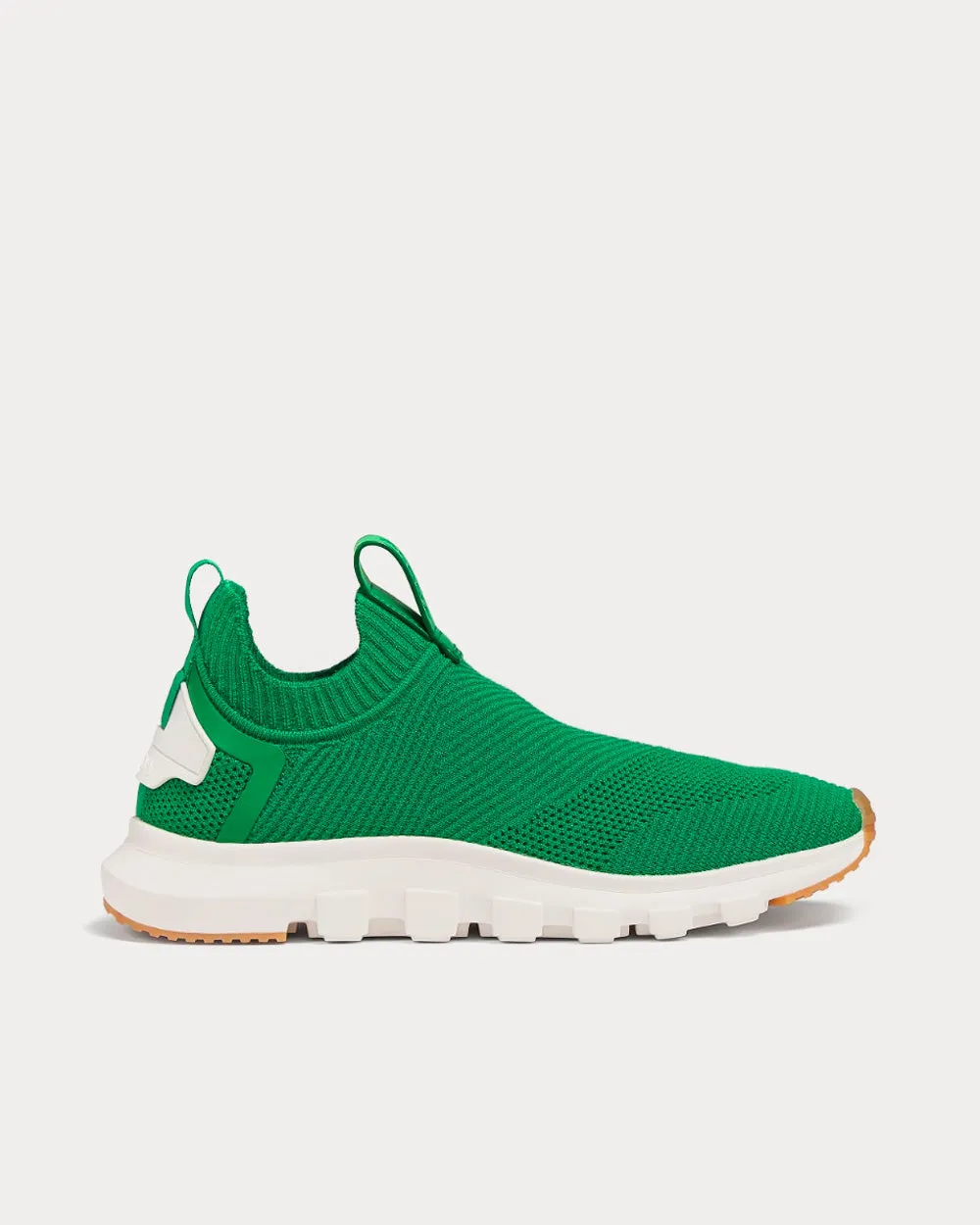 Sock 2.0 Techmerino Bright Green Slip On Sneakers